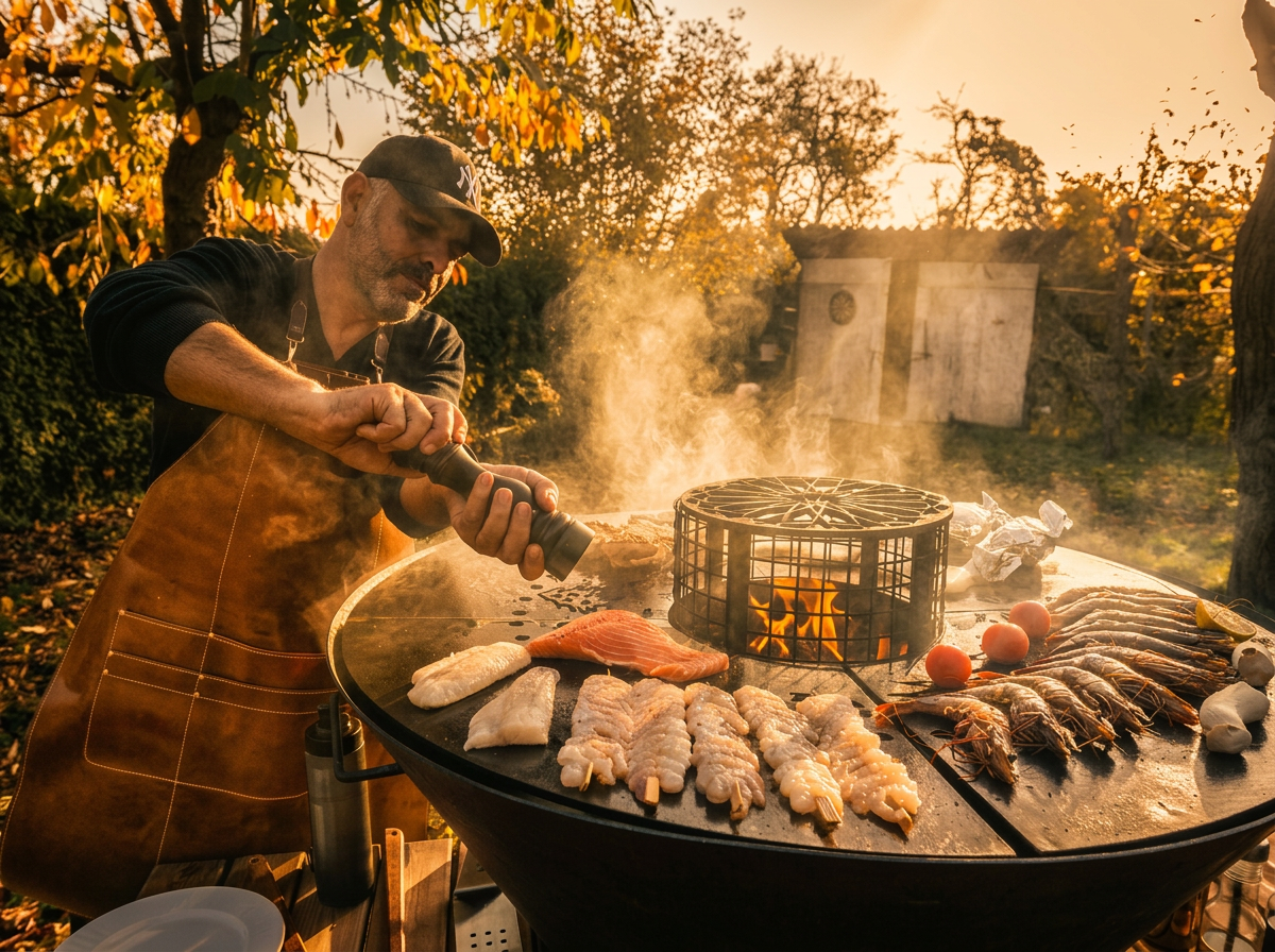 Outdoor-Küche von Jasma im Aufbau